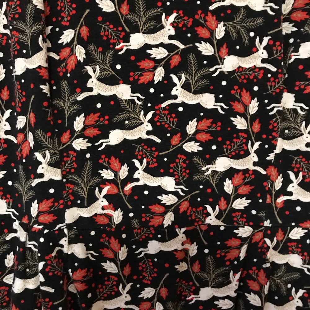 Boden winter weather rabbit dress